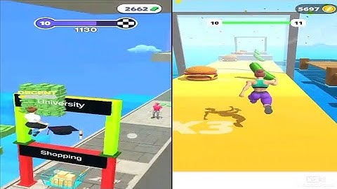 Sandwich Runner Vs Money Run Al llevel Gameplay Walkthrough