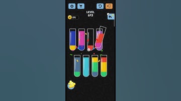 water color sort Level no 673 a best game walkthrough solution IOS/android