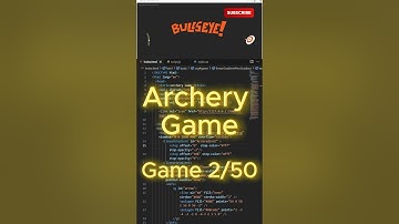 Archery Game with HTML CSS JS #shorts