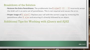 How to Fix the $.ajax(...) is not a function Error in JavaScript