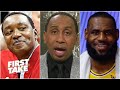 Stephen A. reacts to Isiah Thomas' 'blasphemous' comments about LeBron moving past MJ | First Take