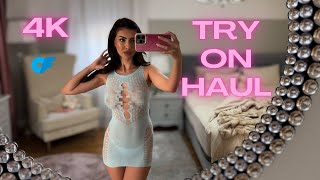 [4K] Transparent Clothes With Sophie | See-Through Try On Haul