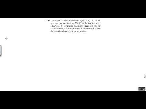 [Circuitos Elétricos] Problema 11.39 Sadiku 5ed - Fator de Potência e Potência