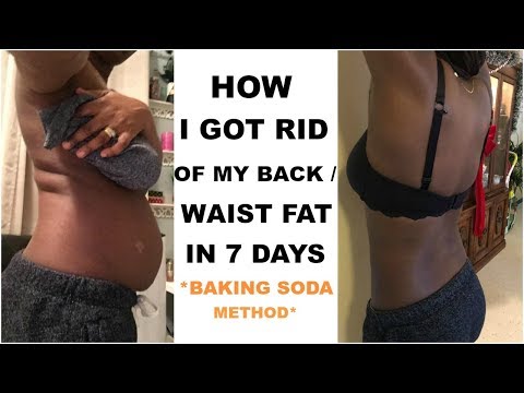 how to use baking soda to lose back fat (very effective)