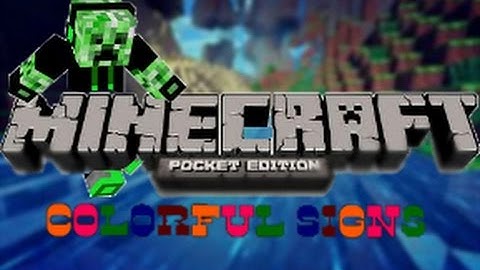 MCPE-How to make colored text in signs & chat box