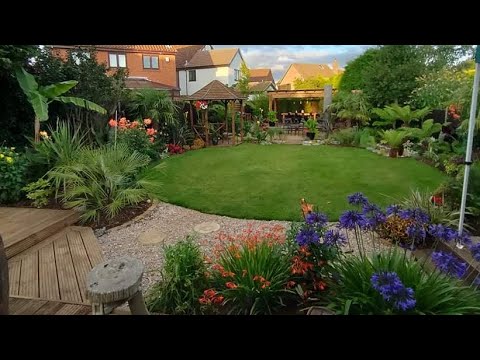 Diane and Steve’s Beautiful U.K. Tropical Style Garden Transformation