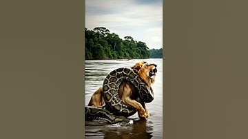 Epic Showdown: Lion vs Giant Python in the Wild!