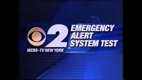 (Partial) WCBS-TV Emergency Alert System Required Weekly Test (September 22, 1997)