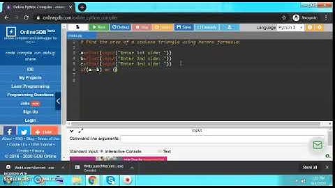 Python program to find area of a scalene triangle