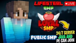 MINECRAFT PUBLIC SMP LIVE || 24/7 SERVER JAVA + MCPE || FREE TO JOIN!!