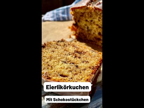 Omas Eierlikörkuchen mit Schokostückchen #shorts