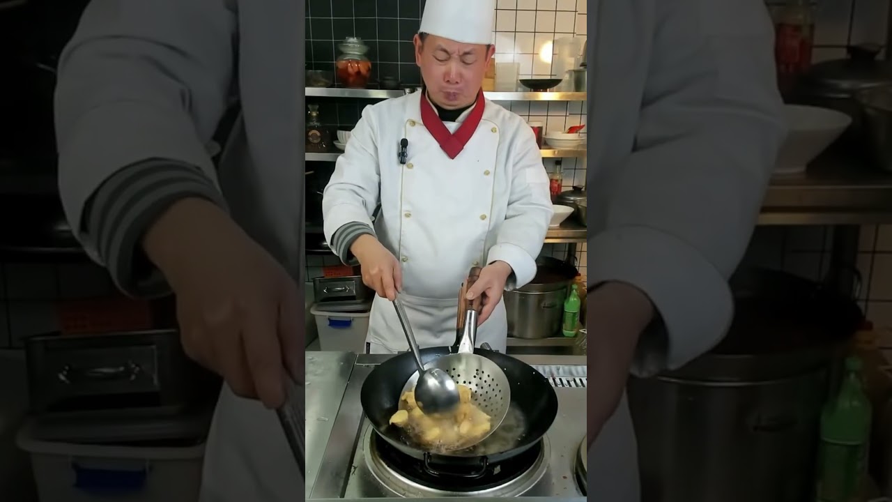 拔丝红薯如何拔出丝来，大厨10秒教会你 