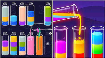 Water Sort Puzzle Gameplay 56, Android Games ios Walkthrough Simulator Think Brain