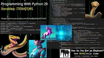 Programming With Python 20: Iterables -  ITERATORS