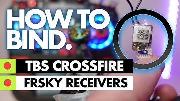 HOW to BIND TBS Crossfire and Frsky Receivers