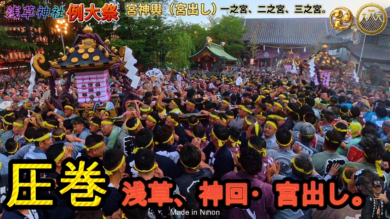 令和8年 三社祭 浅草神社 例大祭 本社神輿 宮出し｜浅草の魂が