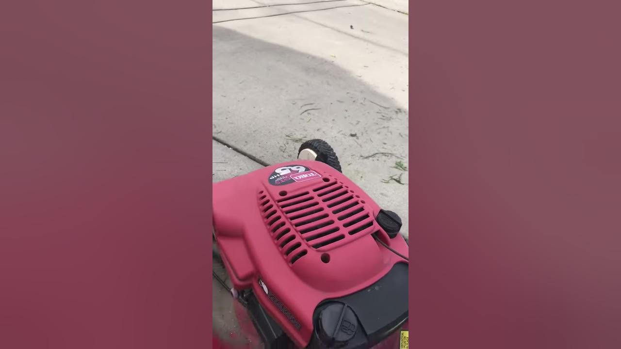 Toro lawn mower low idle YouTube
