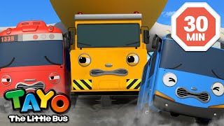 The little buses met a strong train | Tayo S6 English Episodes | Tayo the Little Bus