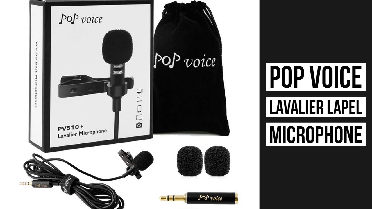 iPod Interview PoP voice Microphone Professional for iPhone Lavalier Lapel Omnidirectional Microphone for iPad Vlogging YouTube 6.6 Feet Podcast Condenser Mic for iPhone Audio & Video Recording 