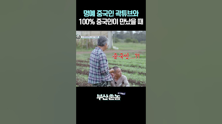 찐 중국인 만난 가짜 중국인(?) 곽튜브 #부산촌놈