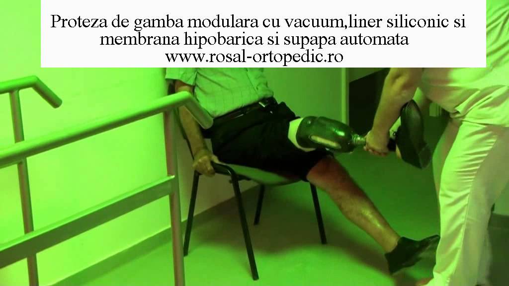 Proteza de gamba cu vacuum, testarea sistemului de vacumare - Model 8 - Rosal Ortopedic