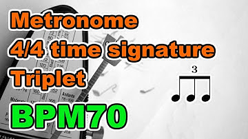 【Metronome】4/4 time signature "triplet", 30minutes【BPM70】