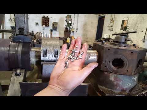4145 hardened steel 140mm hole drilled by trepanning x 400mm long