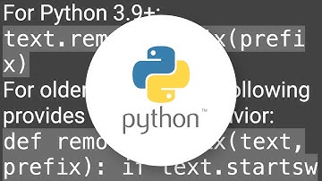Remove a prefix from a string