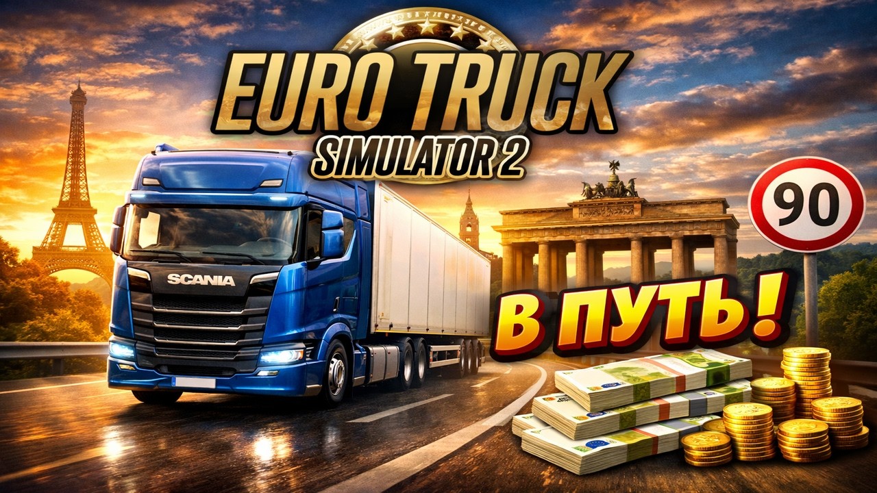 ОТКРЫТЫЙ КОНВОЙ в Euro Truck Simulator 2   Версия 1.58