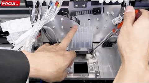 How to use a DTF printer Focus online tutorial 7 Install print heads