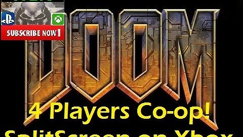 Doom 4 player Co-op Xbox 360 gameplay! Splitscreen Doom