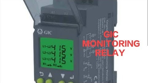 VOLTAGE MONITORING RELAY OR VPR ! GIC MAKE SM800 RELAY SETTING