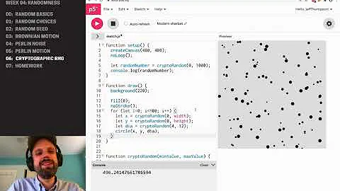 CP1: Randomness in P5JS – Cryptographically-Secure Random Numbers