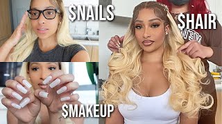 My &quot;High Maintenance&quot; Routine: HAIR, NAILS, &amp; MAKEUP GLOW UP!