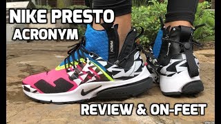 nike presto acronym on feet