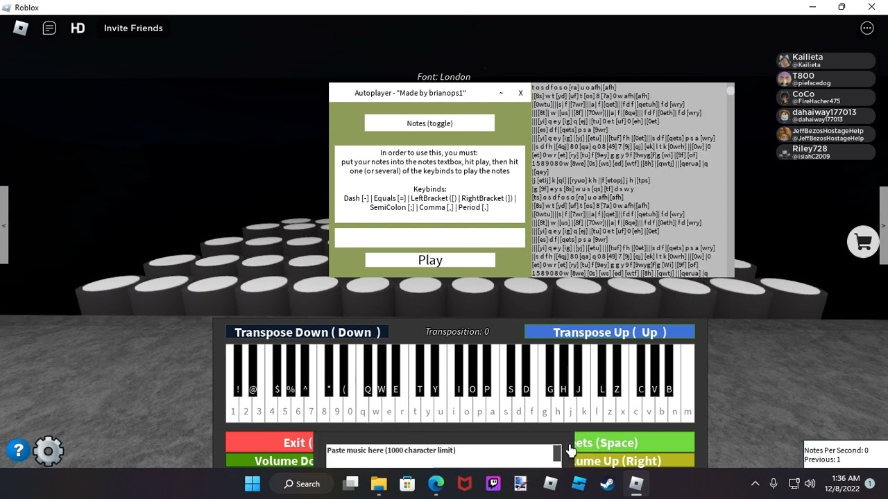How to Play Tadc on Roblox Piano