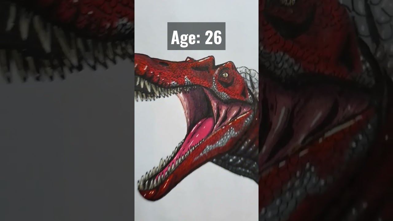 Evolution of my Dinosaur Art