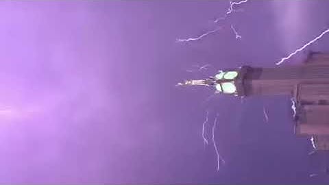 Lightning Strike on Mecca Clock Tower at 27th September, 2018 During the Isha Adhan   YouTube