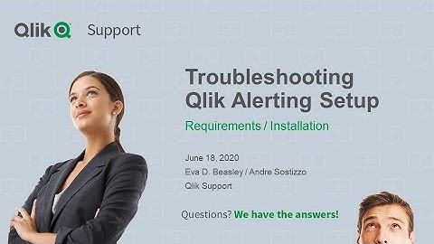 STT - Troubleshooting Qlik Alerting Setup