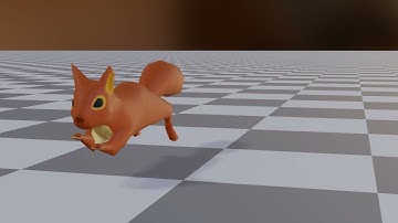 Squirrel Run Cycle Animation