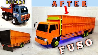 Cara Modif Truk Plastik Jadi TRUK FUSO LONG SASIS (Truk Plastik Modifikasi)