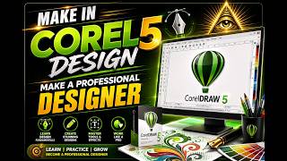 Make Professional Designs in CorelDRAW 5 | CorelDRAW 5 Tutorial for Beginners | Urdu/Hindi