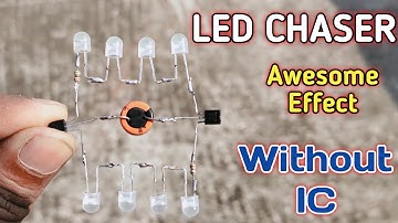 How To Make LED CHASER Without IC