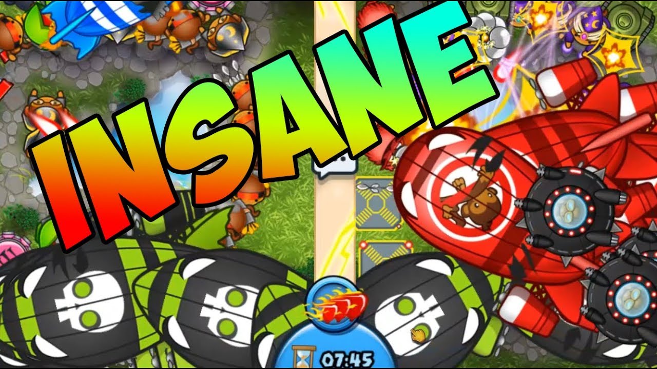 ABSOLUTELY INSANE LATE GAME BATTLE! - Bloons TD Battles - YouTube