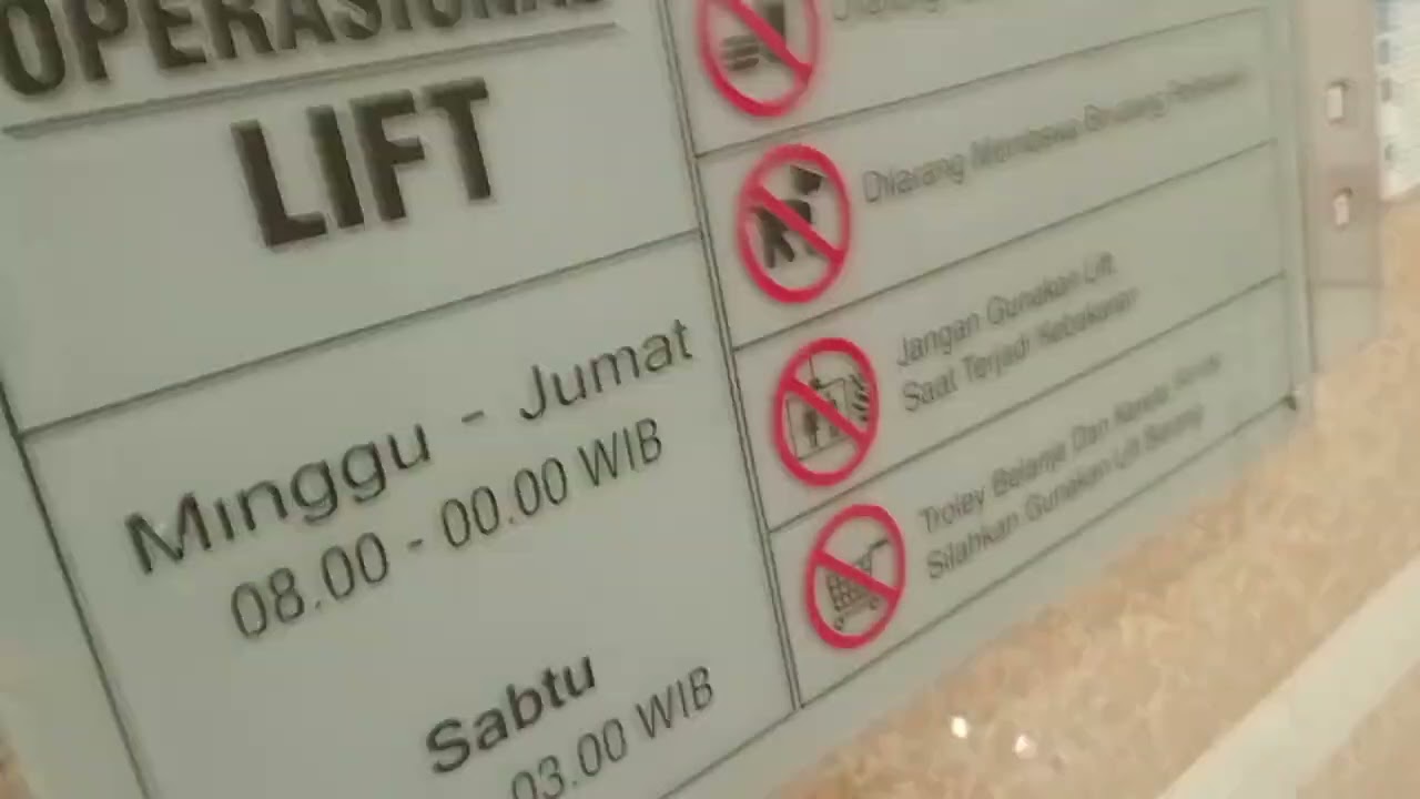 Otis and pillar Traction elevator at Nagoya hill mall Batam center 