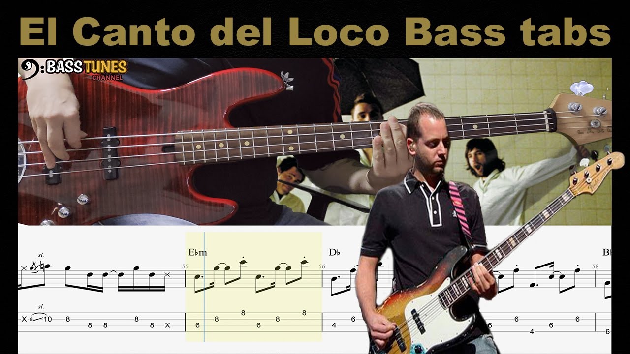 El canto del loco - La madre de José BASS COVER (con Tab y Partitura)