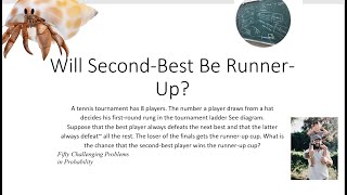 Challenging Problems in Probability: Will Second-Best Be Runner-Up
