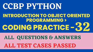 Coding Practice - 32 | OOPs | Python | CCBP 4.0