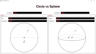 MATLAB Apps: Circle vs Sphere Formulas App - Find All Variables Instantly!