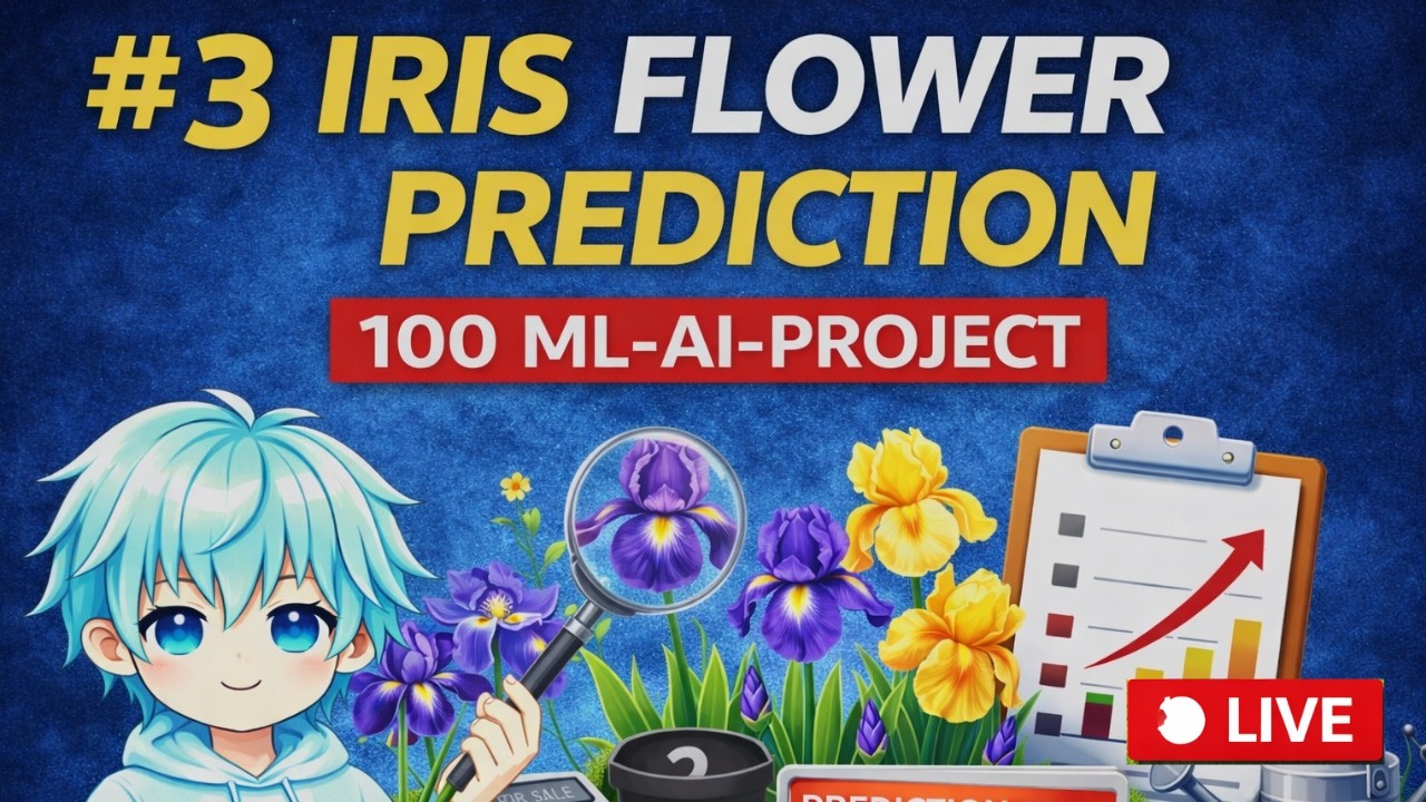 Project 3 : Iris Flower Prediction | | Machine Learning Project | Learn ...